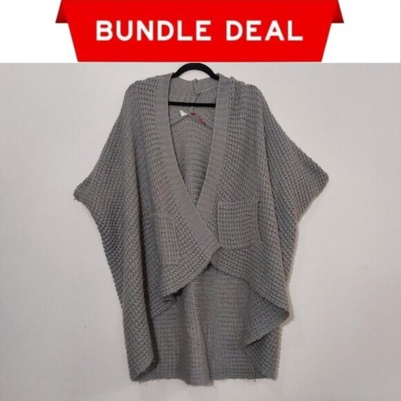 🌺 Bundle Only 🌺 Element Woven Short-Sleeve Cardigan - One Size - Picture 1 of 2